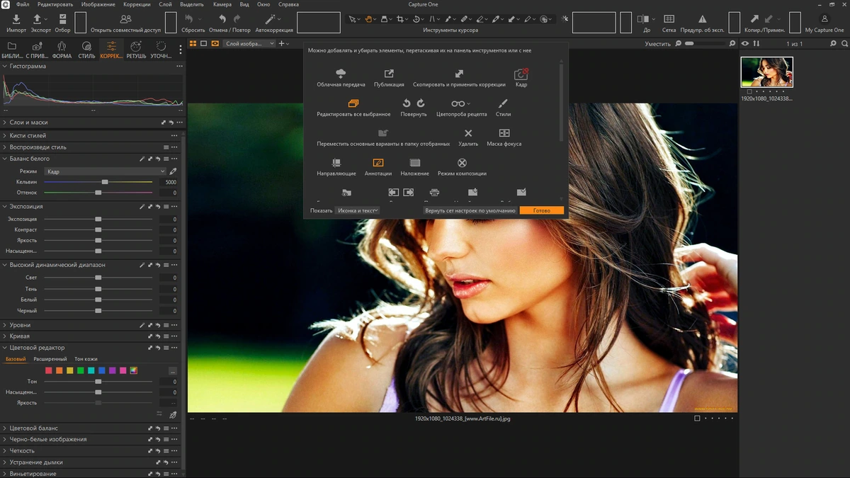 Конвертер фото Capture One 23 Enterprise 16.6.5.3072 by KpoJIuK — изображение 3