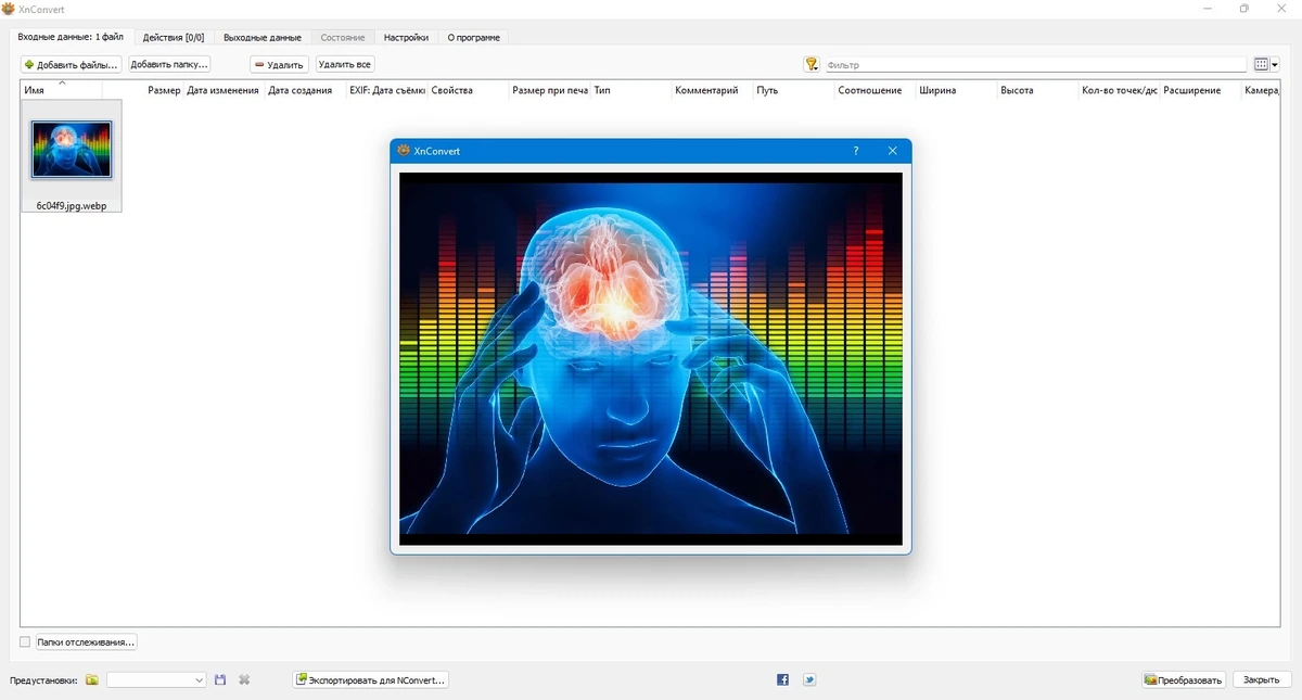 Конвертер графических файлов XnConvert 1.104.0 + Portable — изображение 3