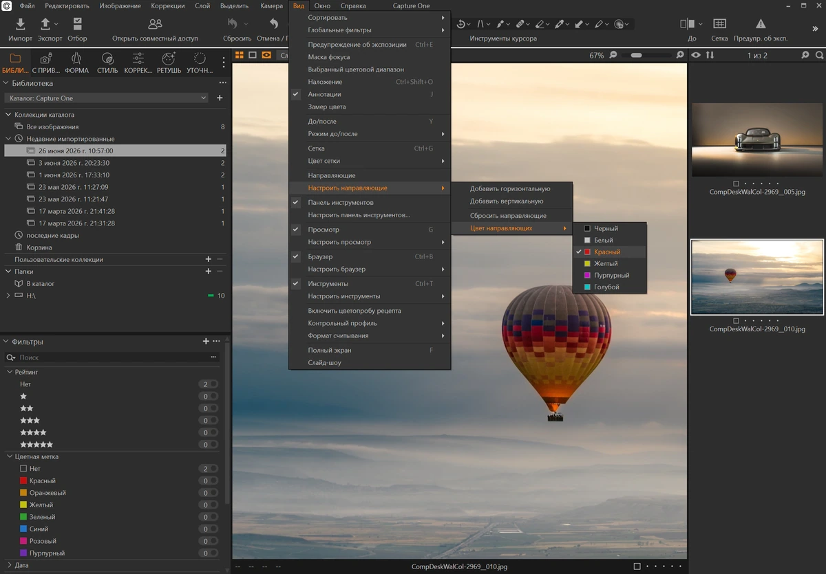 Конвертер RAW фотографий Capture One 23 Pro - Enterprise 16.8.2.3615 — изображение 3