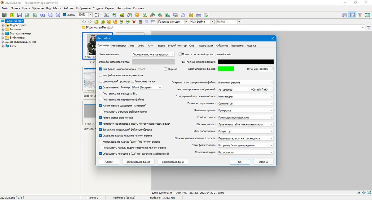 Конвертор графических файлов FastStone Image Viewer 8.0 Corporate + Portable — изображение 3