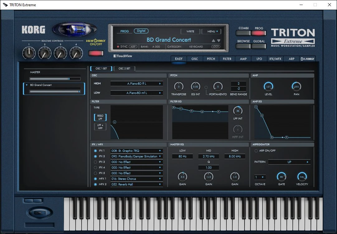 KORG - TRITON Extreme 1.0.1 STANDALONE, VSTi, AAX (x64) — изображение 3