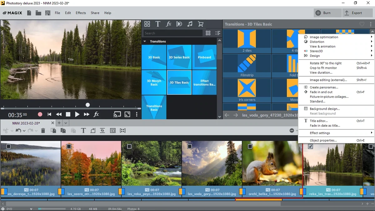 MAGIX Photostory Deluxe 2023 22.0.3.149 — изображение 3