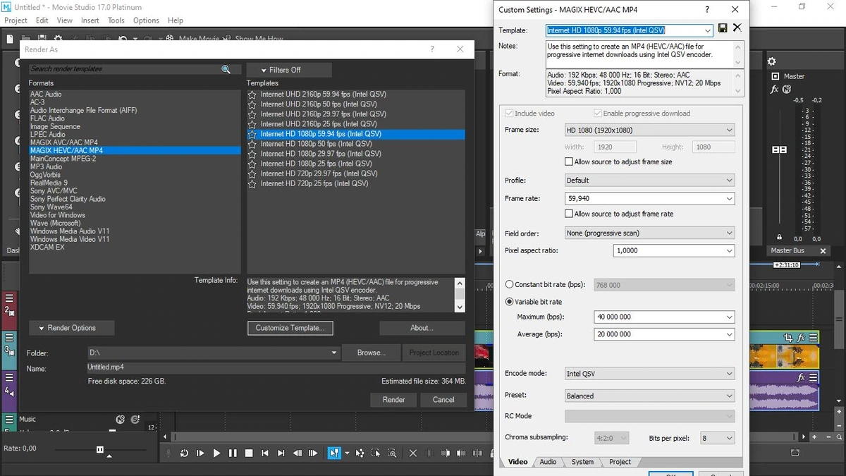 MAGIX VEGAS Movie Studio 17.0.0.223 Platinum (x64) — изображение 3