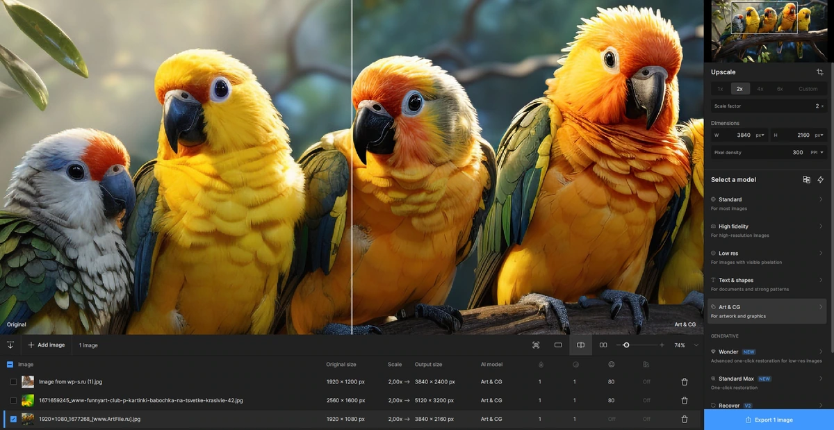 Масштабирование фотоснимков Topaz Gigapixel 1.0.7 by KpoJIuK — изображение 3