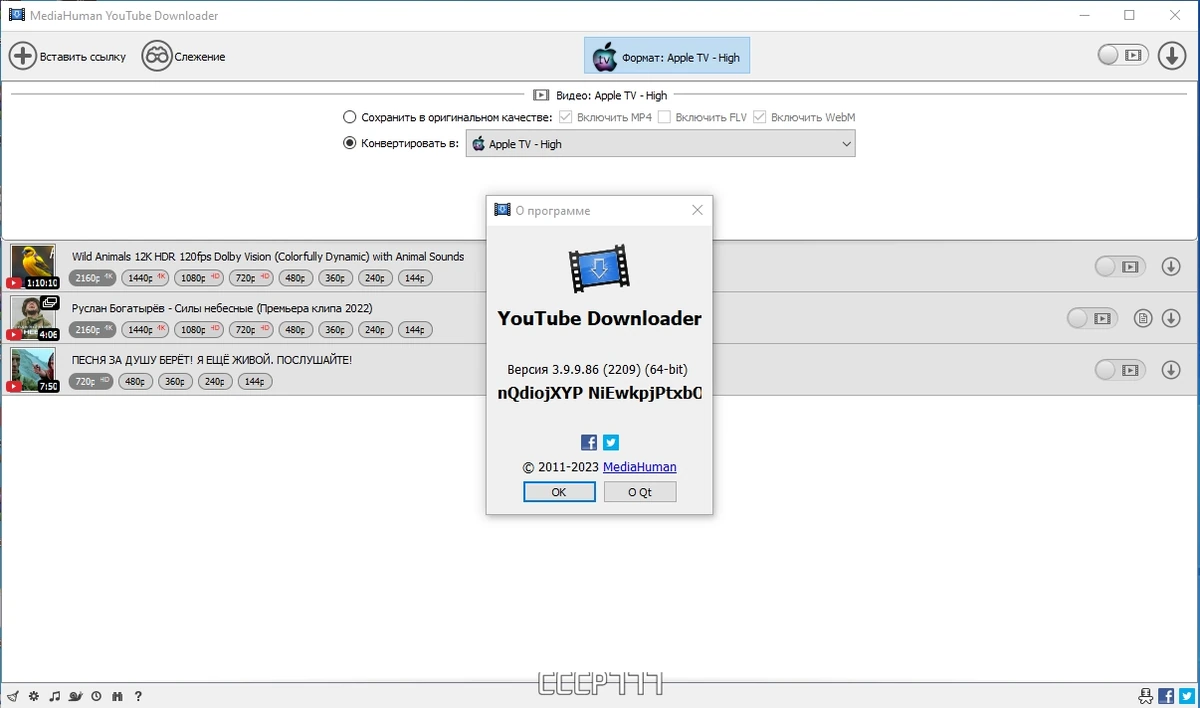 MediaHuman YouTube Downloader 3.9.9.86 (2209) by elchupacabra — изображение 3