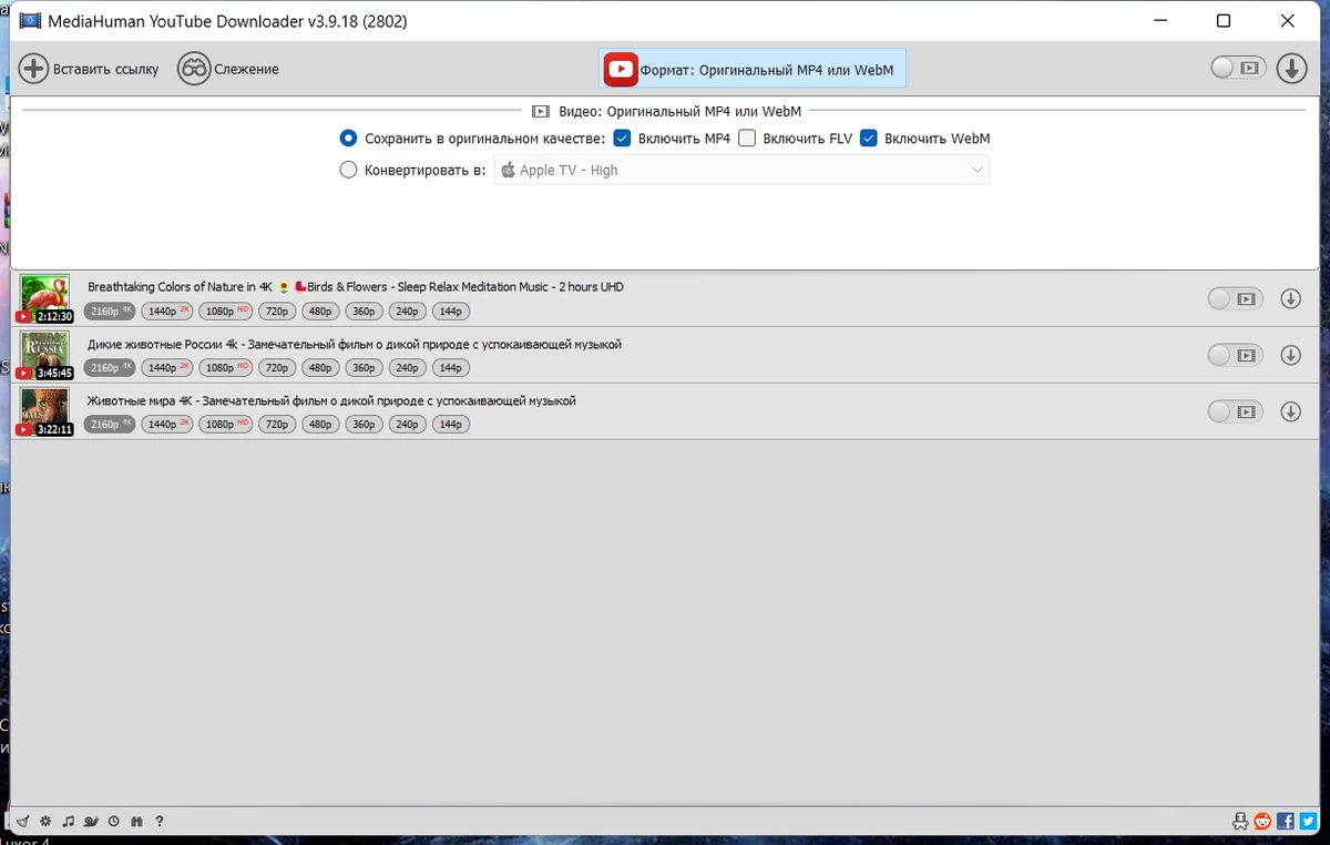 MediaHuman YouTube Downloader 3.9.18 (2802) by Dodakaedr — изображение 3