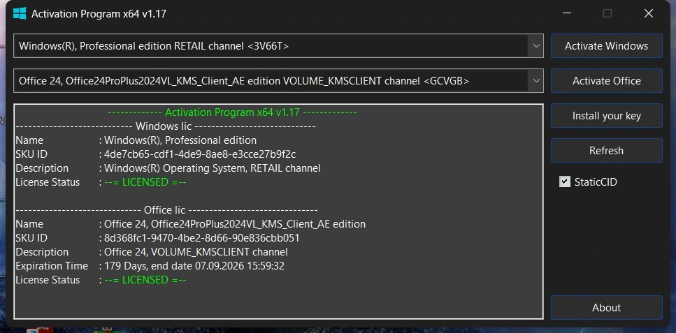Активация Windows Activation Program 1.17 by Ratiborus — изображение 3