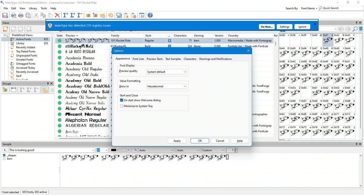 Менеджер шрифтов High-Logic MainType Pro 12.0.0.1293 — изображение 3
