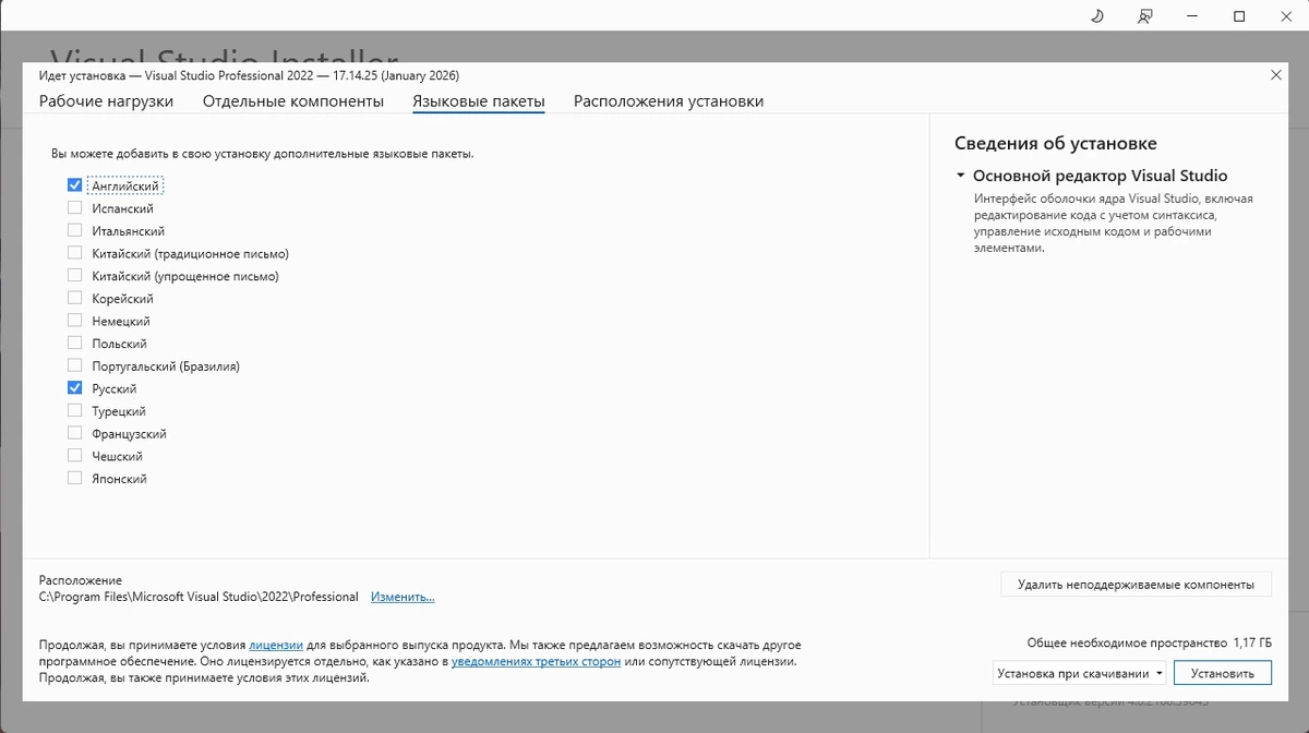 Microsoft Visual Studio 2022 Professional 17.14.25 (Offline Cache) — изображение 3