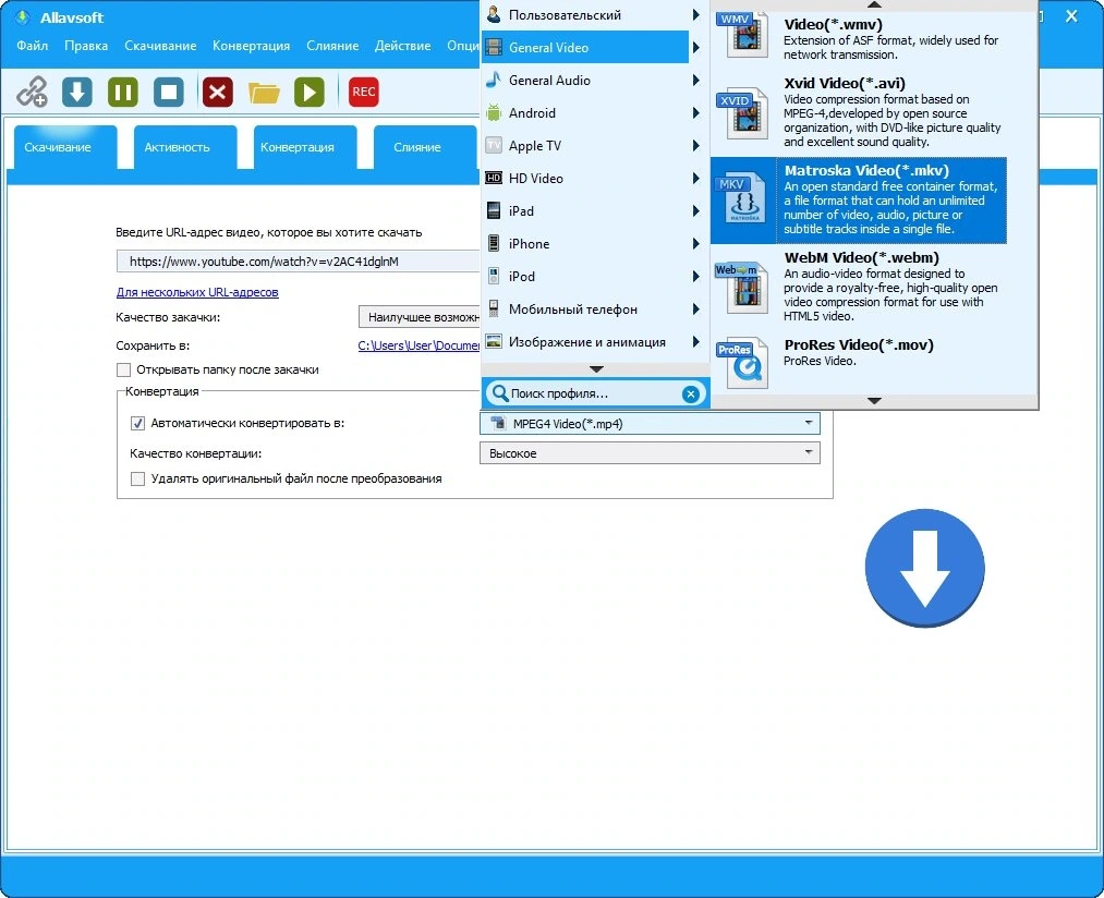 Allavsoft Video Downloader Converter 3.27.3.8957 Полная + Портативная версии by elchupacabra — изображение 3