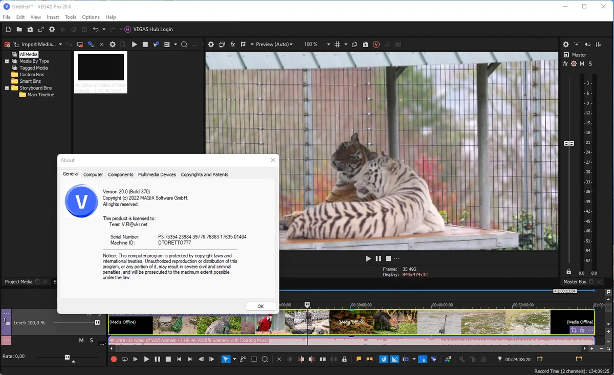 Монтаж аудио и видео потоков - MAGIX Vegas Pro 20.0 Build 370 RePack by KpoJIuK — изображение 3