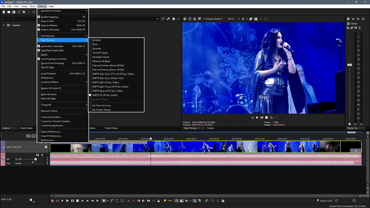 Монтаж и запись аудио и видеопотоков MAGIX Vegas Pro 22.0 Build 250 by KpoJIuK — изображение 3