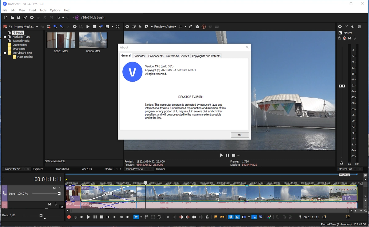 Монтажа видео и аудио - MAGIX Vegas Pro 19.0 Build 381 RePack by KpoJIuK — изображение 3