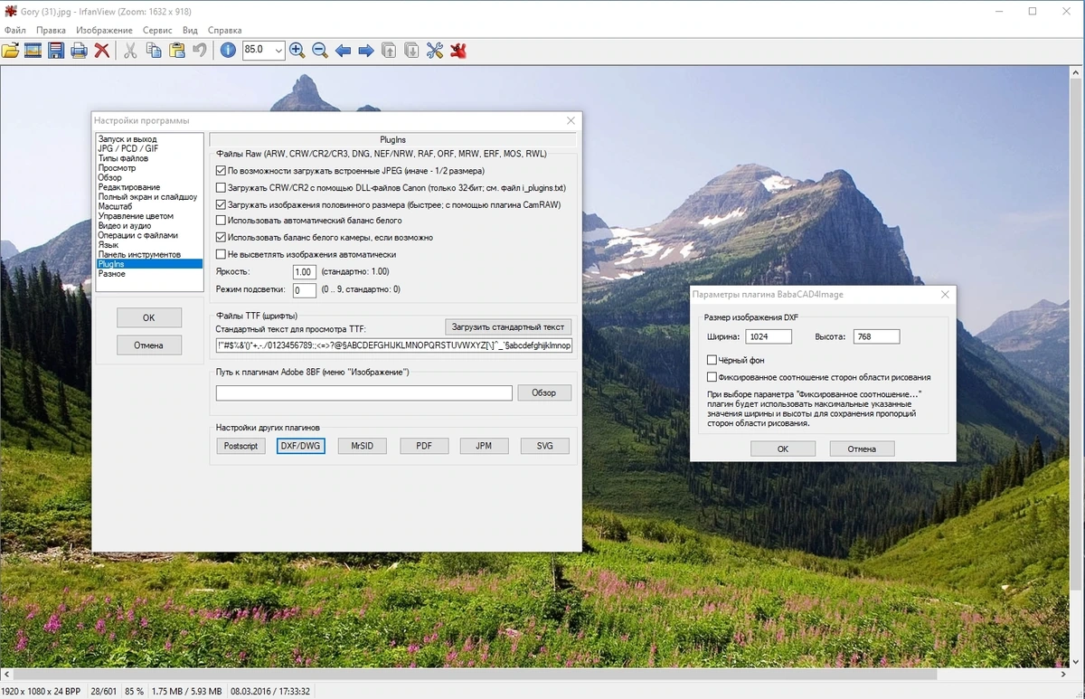 Мультиформатный просмотрщик картинок - IrfanView 4.65 Repack + Portable by KpoJIuK — изображение 3