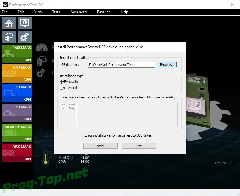 Набор тестов для компьютера - PassMark PerformanceTest 10.0 Build 1008 — изображение 3