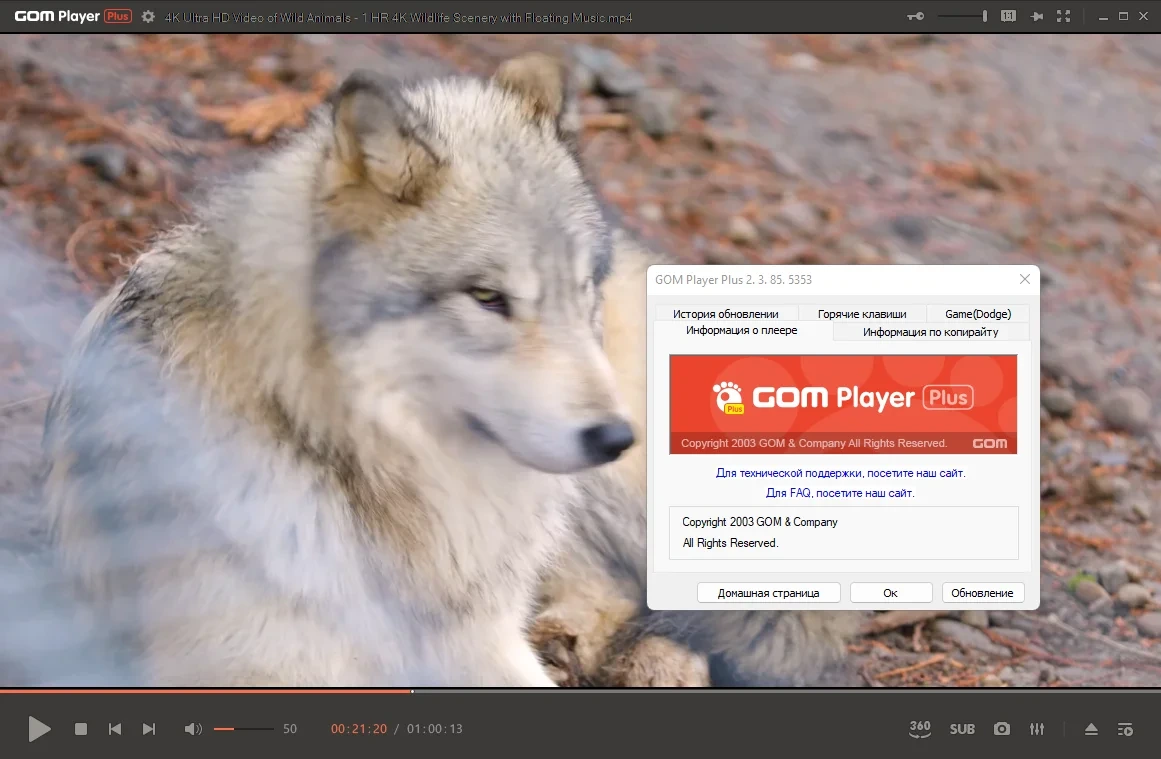 Надежный мультимедийный плеер - GOM Player Plus 2.3.85.5353 Portable by 7997 — изображение 3