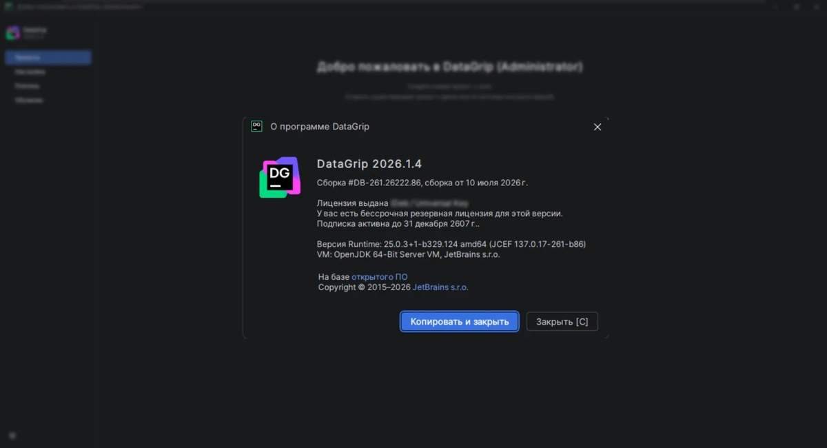 Написание SQL-запросов JetBrains DataGrip 2026.1.4 by IDE`a — изображение 3