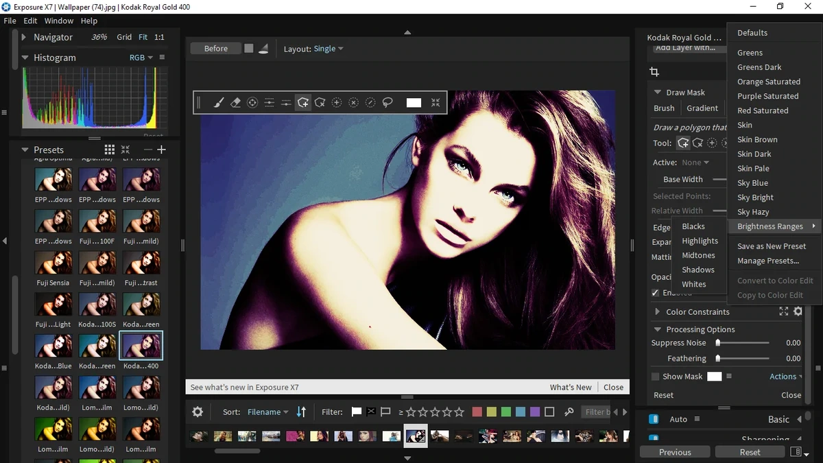 Настройка фотографий Exposure X7 7.1.7.2 — изображение 3