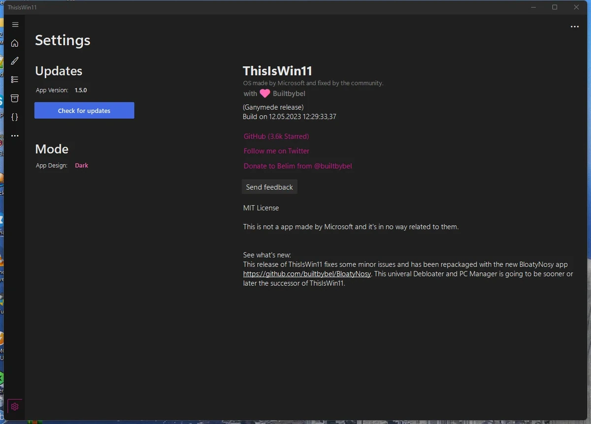 Настройка Windows ThisIsWin11 1.5.0 — изображение 3