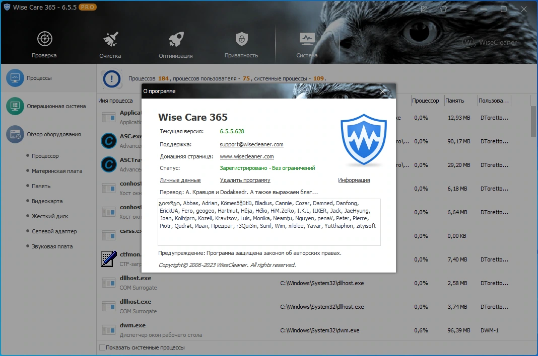 Настройка Windows Wise Care 365 Pro 6.5.5.628 by Dodakaedr — изображение 3