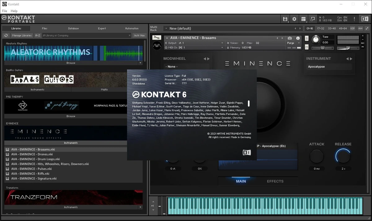 Native Instruments - Kontakt 6.6.0 STANDALONE, VSTi, VSTi3, AAX (x64) Portable by vkDanilov — изображение 3
