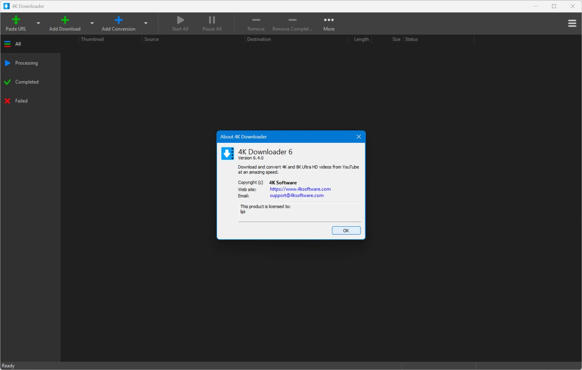 Небольшая программа для скачивания видео 4K Downloader 6.4.0 — изображение 3
