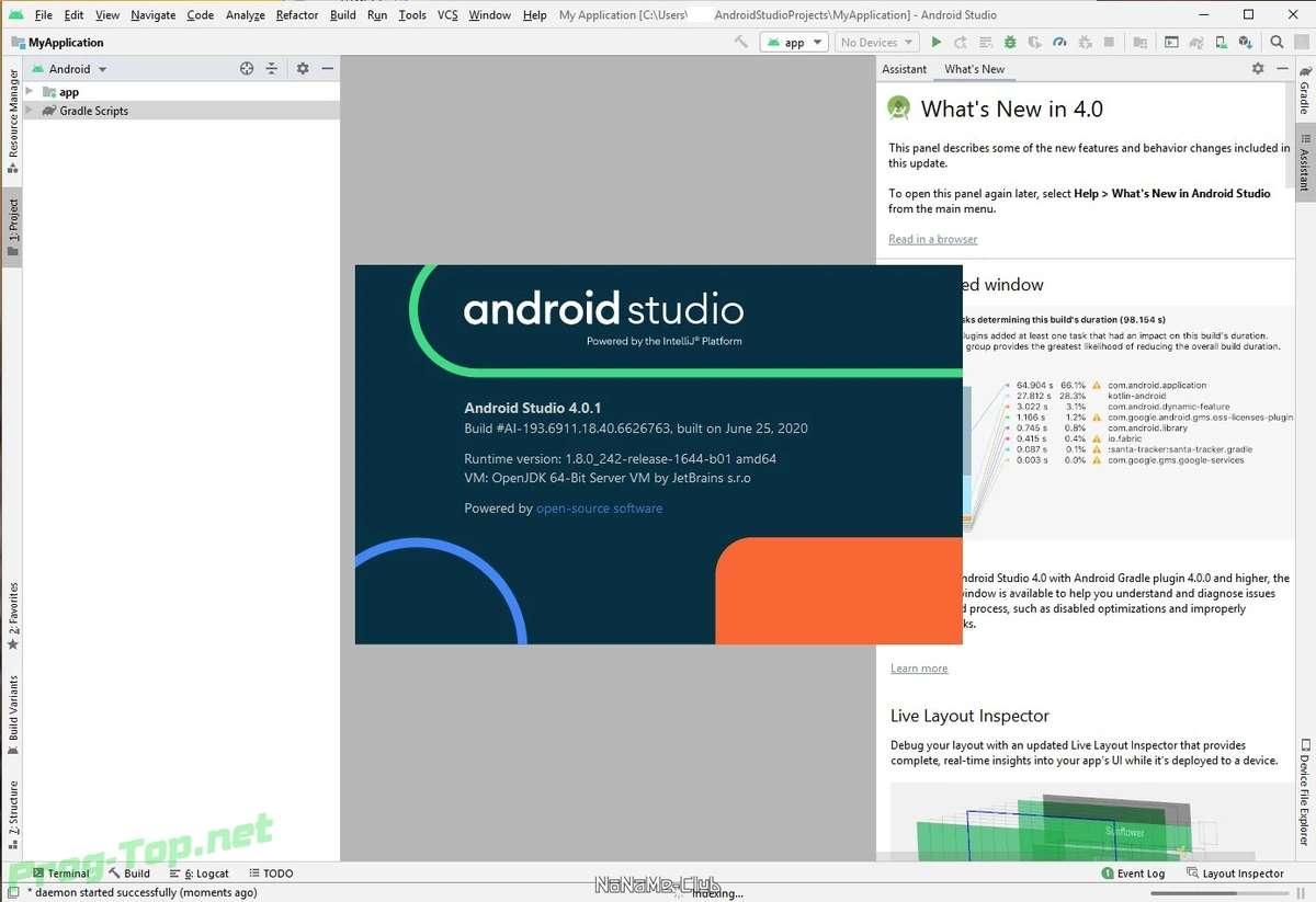 Android Studio разработка качественных Андроид приложений 4.0.1 Build #AI-193.6911.18.40.6626763 — изображение 3