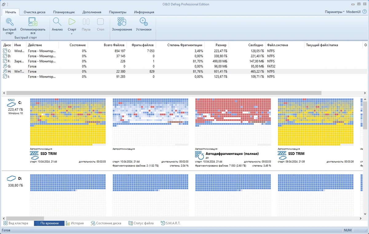 O&O Defrag обслуживание жестких дисков Professional 28.0 Build 10014 RePack by KpoJIuK — изображение 3