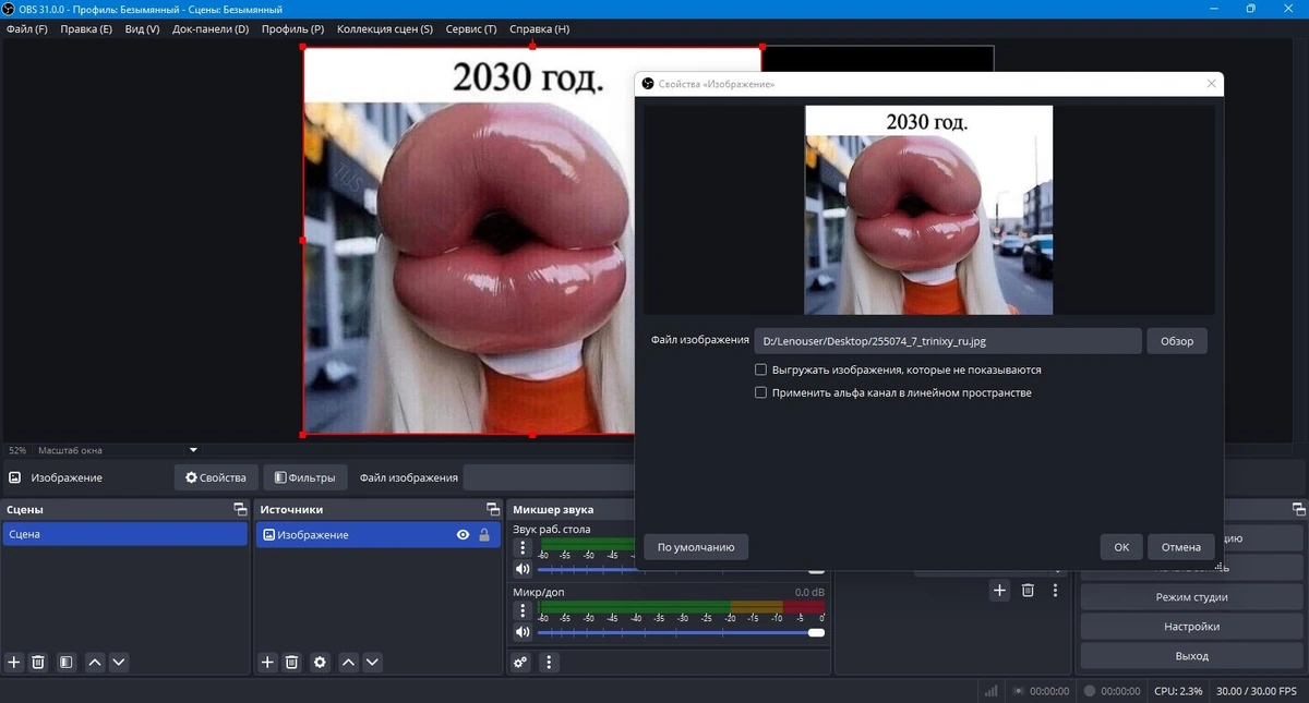 OBS Studio видео для стриминга 31.0.0 + Portable — изображение 3