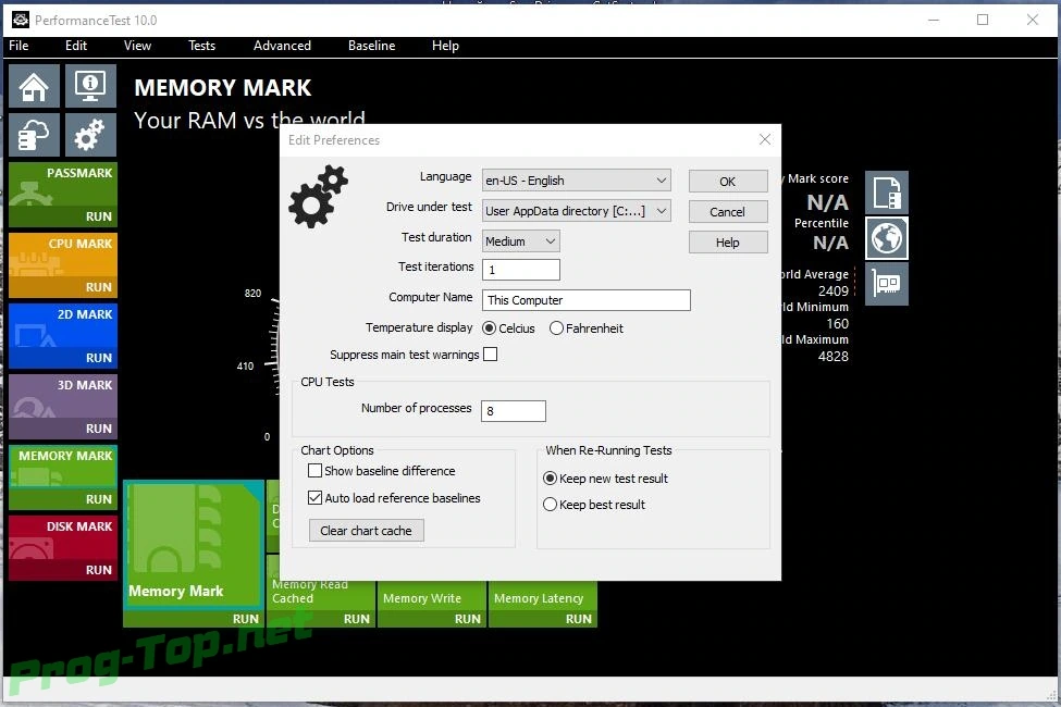 Оценка производительности ПК - PassMark PerformanceTest 10.0 Build 1009 RePack (& Portable) by elchupacabra — изображение 3