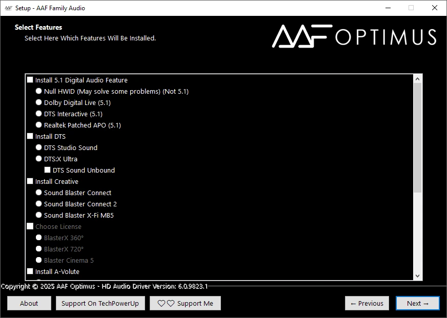Оптимизация компьютерного звука AAF Family DCH Audio Realtek 10.11.9823.1 Mod by AlanFinotty — изображение 3