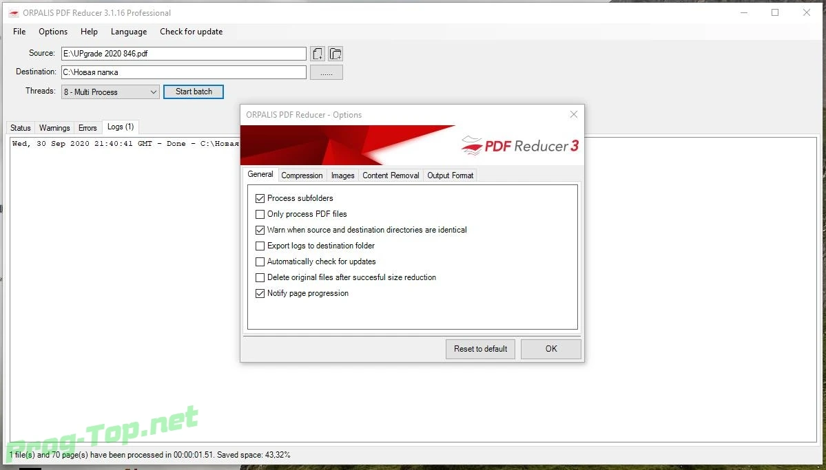 ORPALIS PDF Reducer сжатие PDF документов Professional 3.1.16 RePack (& Portable) by elchupacabra — изображение 3