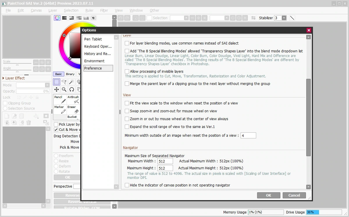 Paint Tool SAI 2 20230711 Technical Preview — изображение 3
