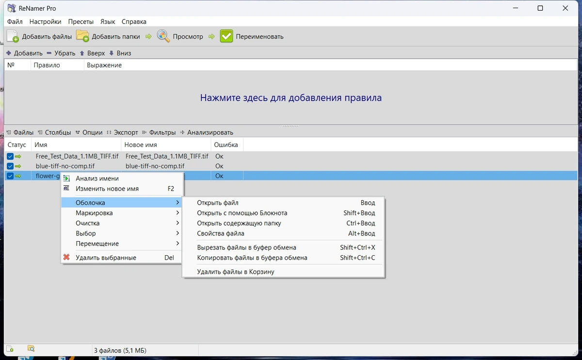 Пакетное переименование файлов ReNamer Pro 7.9 by elchupacabra — изображение 3