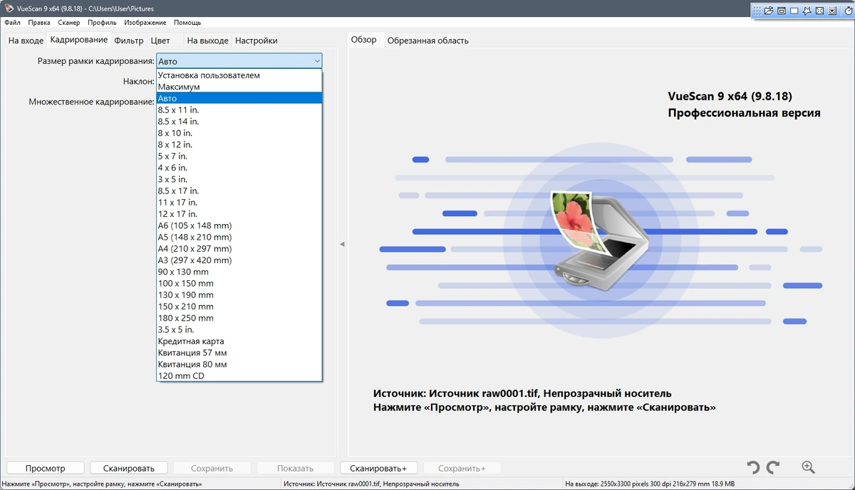Пакетный режим сканирования - VueScan Pro 9.8.18 Portable by 7997 — изображение 3
