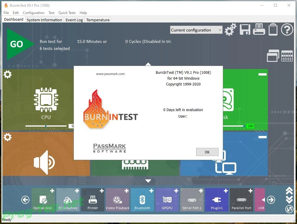 PassMark BurnInTest всестороннее тестирование компьютера Pro 9.1.1008.0 x64 RePack (& Portable) by elchupacabra — изображение 3