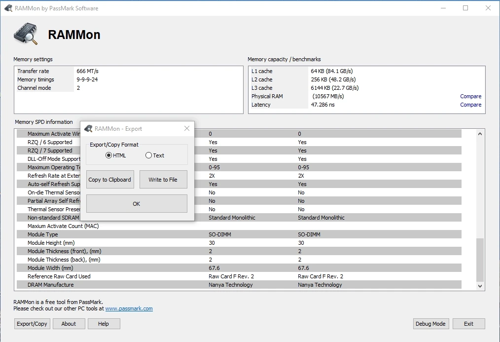 PassMark RAMMon 3.2 Build 1000 — изображение 3