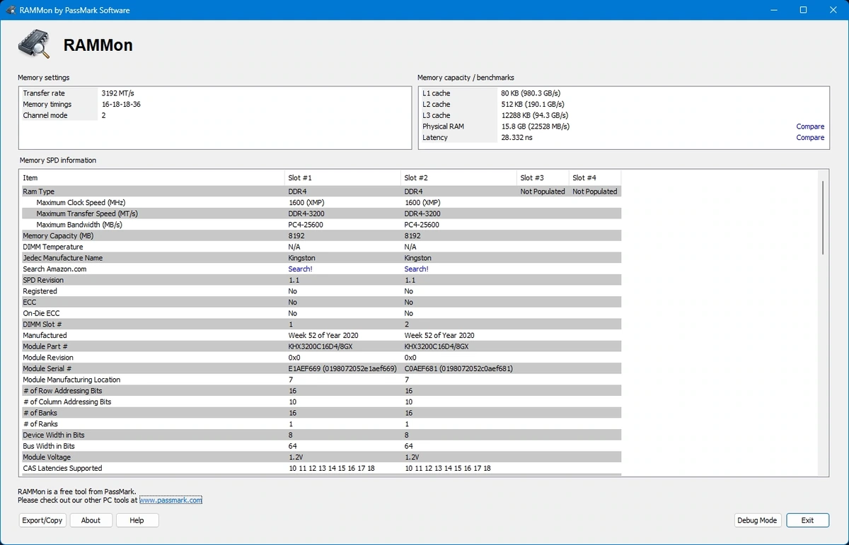 PassMark RAMMon 3.3 Build 1000 — изображение 3