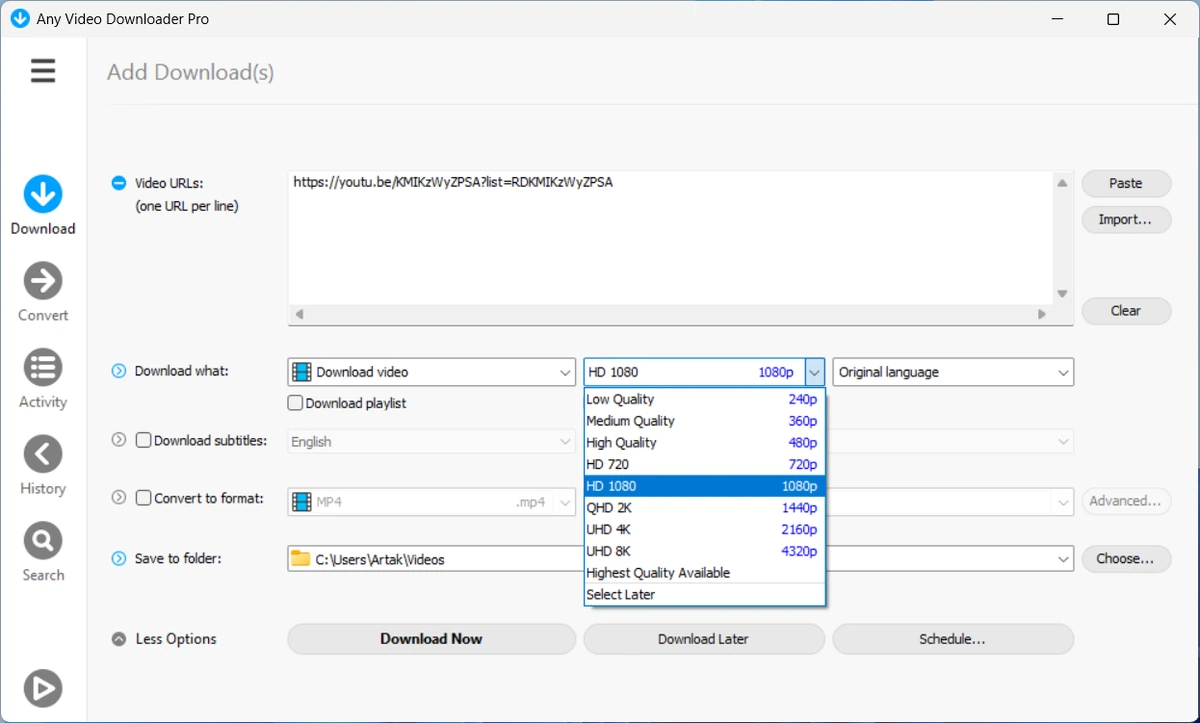 Загрузчик видео Any Video Downloader Pro 10.3.3 — изображение 3