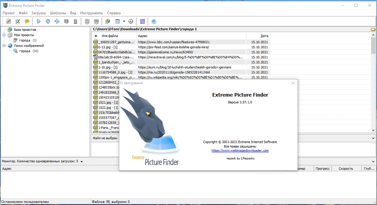 Поиск и загрузка картинок - Extreme Picture Finder 3.57.1.0 RePack (& Portable) by elchupacabra — изображение 3