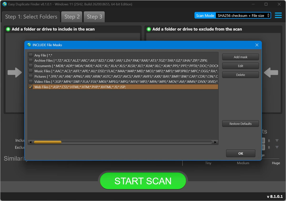 Поиск похожих файлов Easy Duplicate Finder 8.1.0.1 + Portable — изображение 3