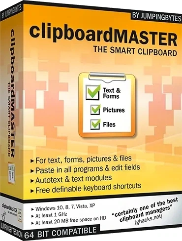Копирование и вставка текста Clipboard Master 5.8.3.0