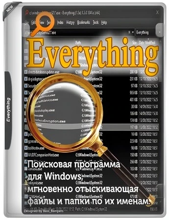 Мгновенный поиск файлов и папок на ПК Everything 1.4.1.1027 + Portable