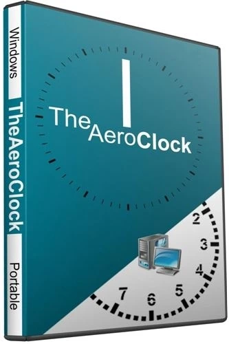 Прозрачные часы для рабочего стола TheAeroClock 8.43 + Portable