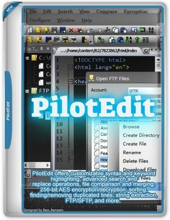 Редактор DOS/UNIX файлов PilotEdit Lite & Pro 20.2.0