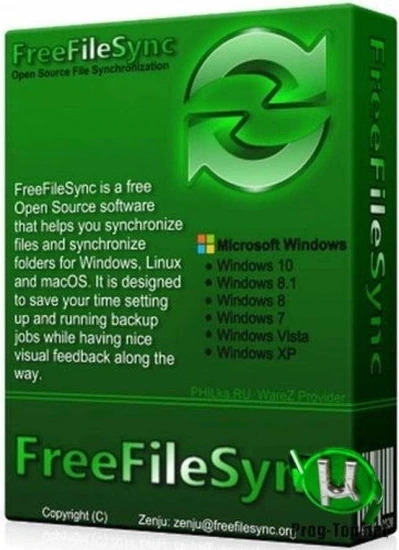 Синхронизация файлов в каталогах — FreeFileSync 11.23