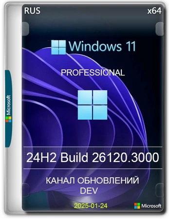 Windows 11 Русская 24H2 Pro Build 26120.3000 Dev
